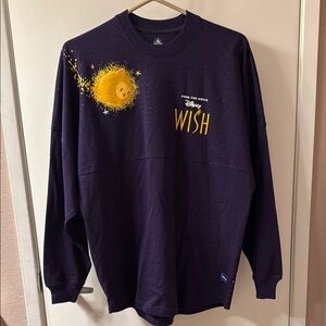 Disney Purple Long Sleeve Tee with Ribbed Cuffs